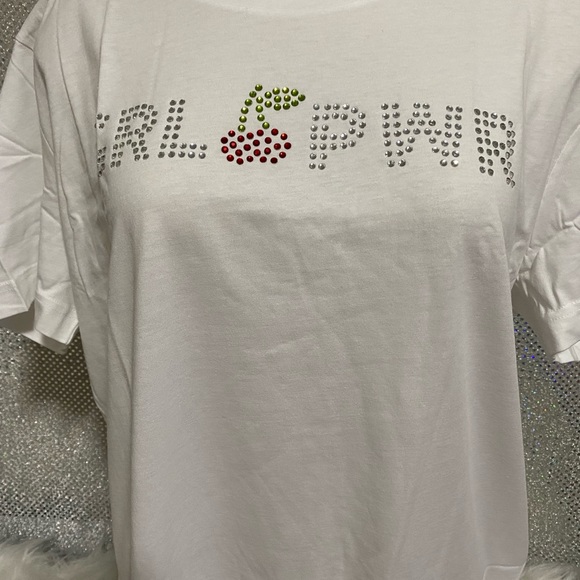 🍒 New Victoria Secret Pink Bling Cherry Tee & High Waisted Legging Set 🍒 - Picture 6 of 12